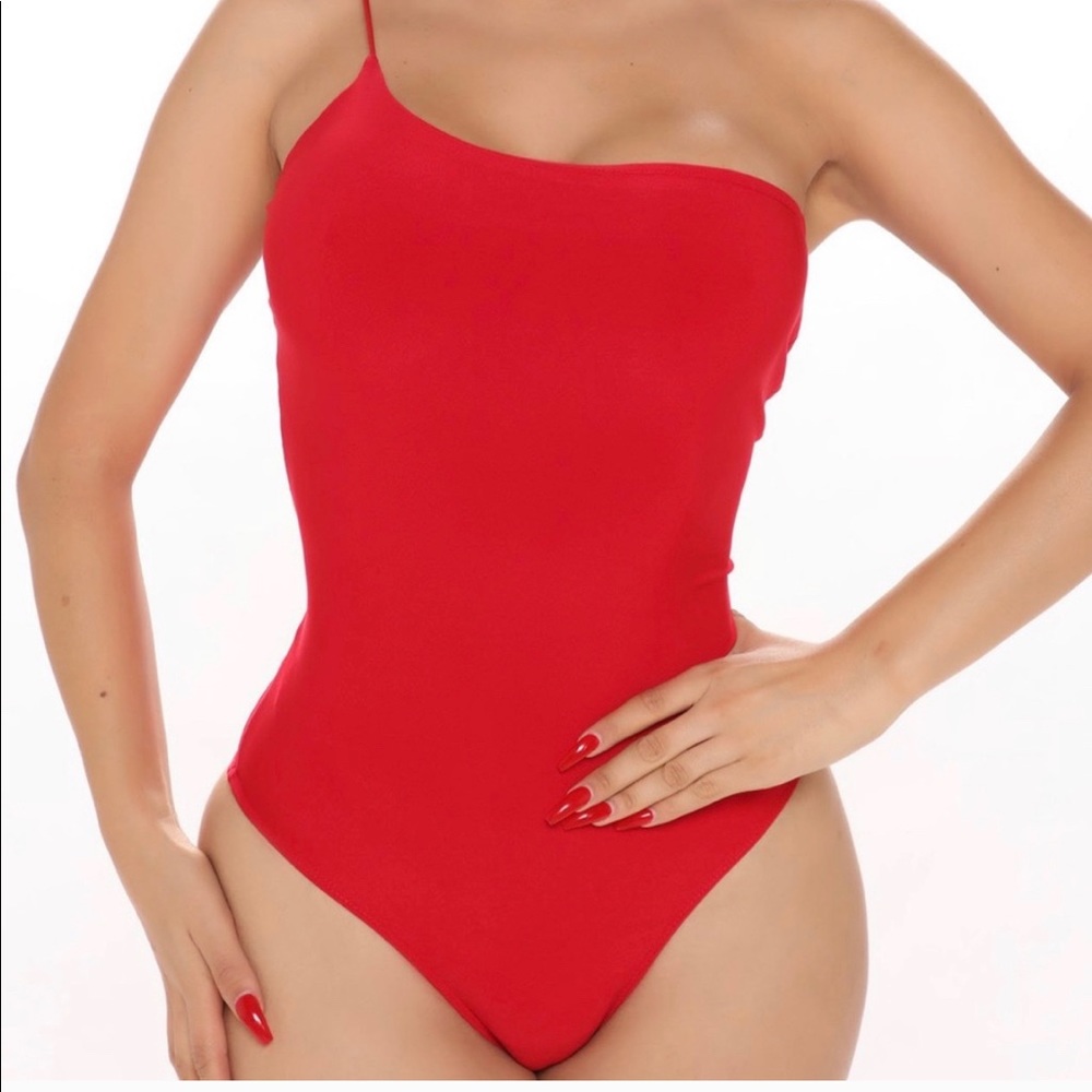 Red bodysuit